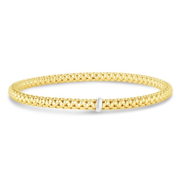 14K Gold Popcorn Stretch 4mm Bracelet John E. Koller Jewelry Designs Owasso, OK