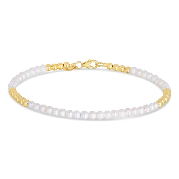 14K Gold & Pearl Bead Bracelet Carroll / Ochs Jewelers Monroe, MI
