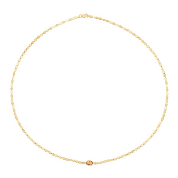 14K Citrine Mirrored Chain Necklace Comstock Jewelers Edmonds, WA
