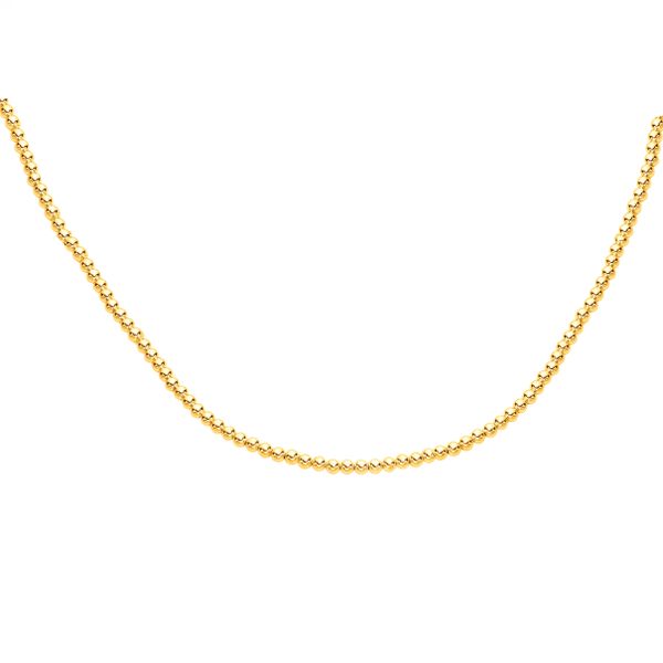 14K Gold 3mm Bead Chain James Douglas Jewelers LLC Monroeville, PA