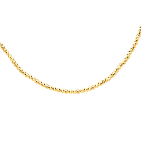 14K Gold 6mm Bead Chain Cone Jewelers Carlsbad, NM