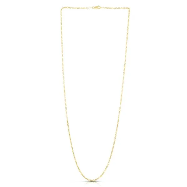 14K Gold 1.9mm Diamond Cut Cable Chain