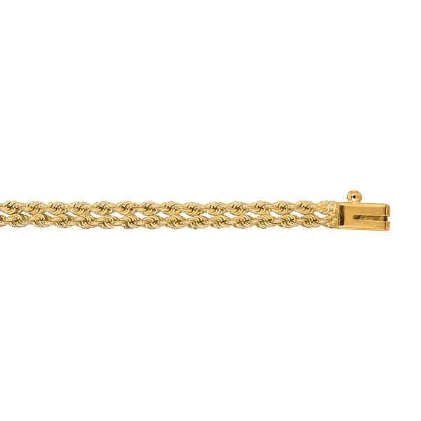 14kt Yellow Gold Rope Chain Bracelet