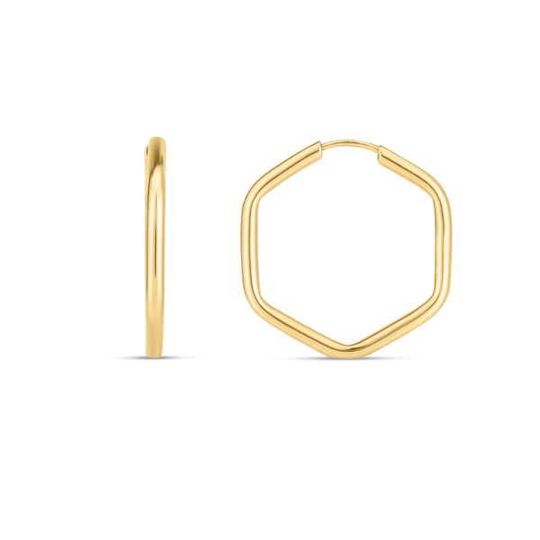 14K Endless Hexagon Hoop Midtown Jewelers Herndon, VA