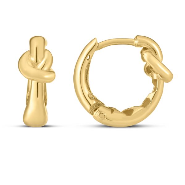 14K Gold Loveknot Hoops Carroll / Ochs Jewelers Monroe, MI