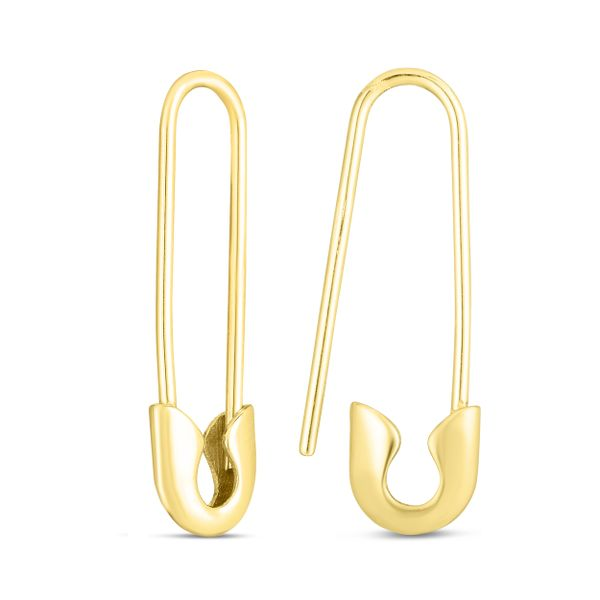 Gold Safety Pin Earring – ELIZABETH BUENAVENTURA