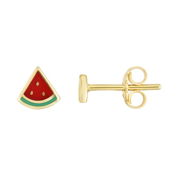 14K Watermelon Enamel Earrings Graham Jewelers Wayzata, MN
