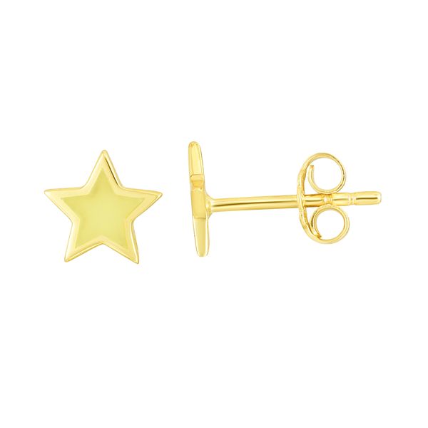 14K Star Enamel Earrings Carroll / Ochs Jewelers Monroe, MI