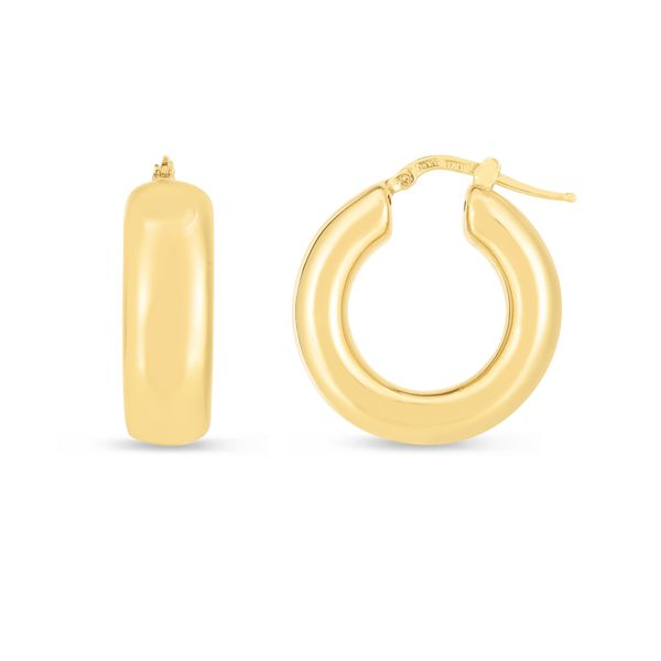 Galicia Custom 14k Yellow Gold Double Huggie Diamond Earring