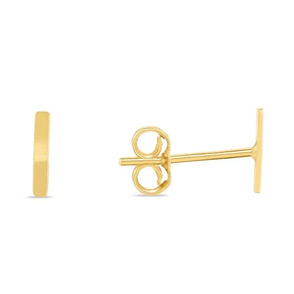 9ct gold hot sale initial earrings