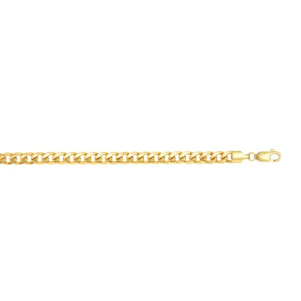 14K Gold 5.5mm Semi-Solid Miami Cuban Midtown Jewelers Herndon, VA