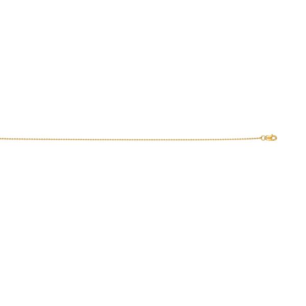 18K Gold 1.5mm Bead Chain Meritage Jewelers Lutherville, MD