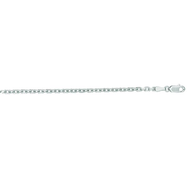 18K Gold 2.6mm Diamond Cut Cable Chain Morin Jewelers Southbridge, MA
