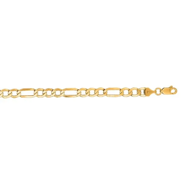 14K Gold Figaro Chain Bracelet