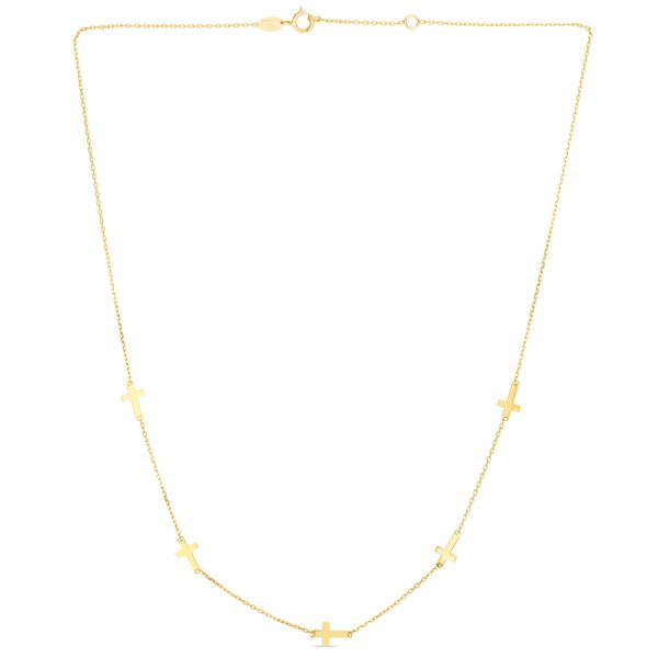 Multi Stone Station Necklace, 35 Inches, 14K Yellow Gold – Fortunoff Fine  Jewelry
