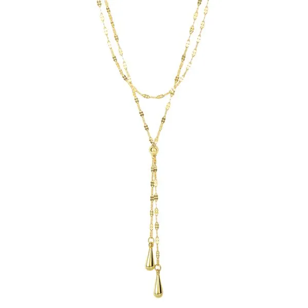 multi strand 14k gold necklace