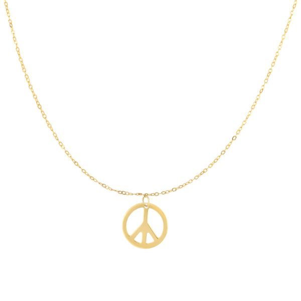 Joke Shop - Rainbow Peace Sign Necklace
