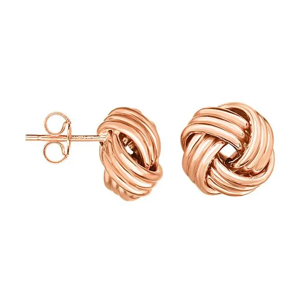 Gold Creations 14KY Love Knot Post Earrings