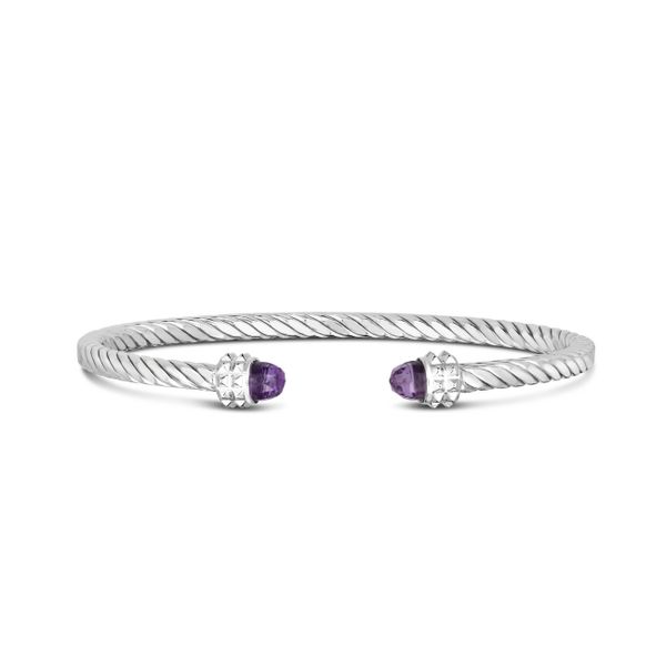 Sterling Silver  Italian Cable Cuff Bangle  The Stone Jewelers Boone, NC