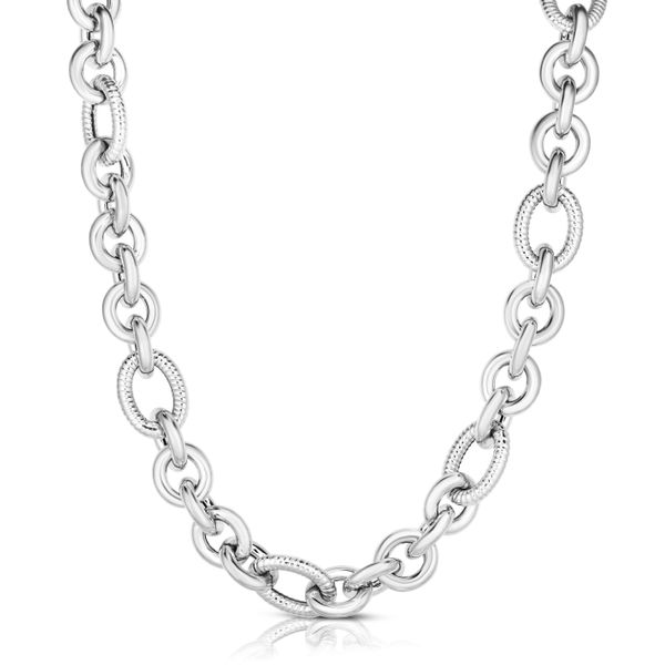 Sterling Silver Italian Cable Bold Link Necklace McChristy Jewelers Columbus, NE