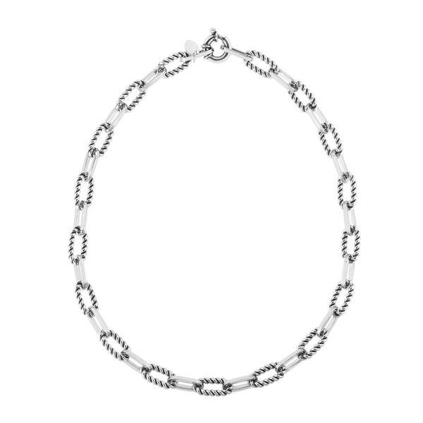 Silver Italian Cable Paperclip Necklace Barron's Fine Jewelry Snellville, GA