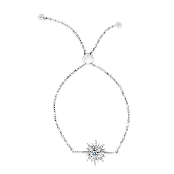 Constellation Diamond & Blue Topaz Adjustable Bracelet Scirto's Jewelry Lockport, NY