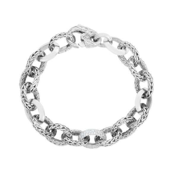 Sterling Silver Woven Chain Bracelet  Morin Jewelers Southbridge, MA