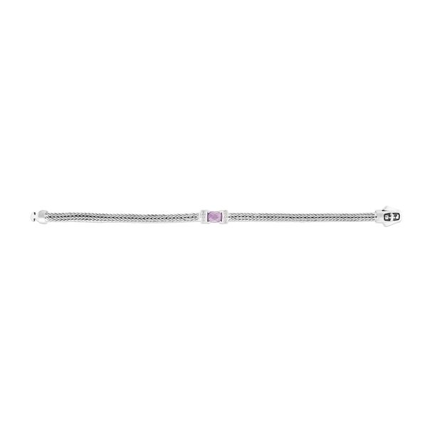 Woven Sterling Silver Amethyst Bracelet The Stone Jewelers Boone, NC