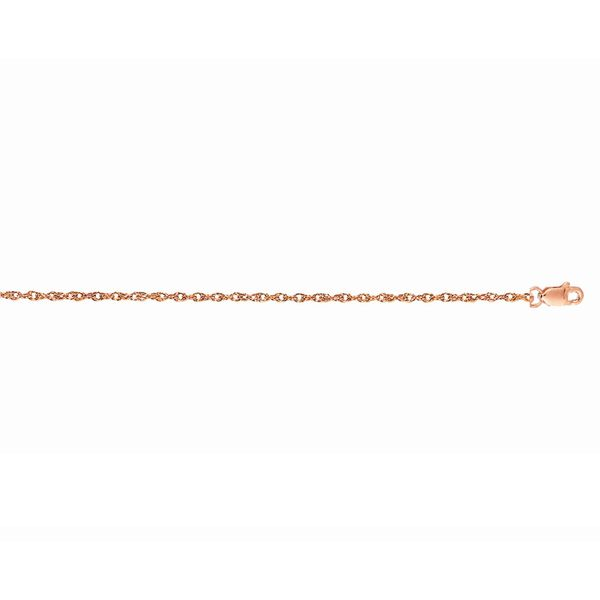 14K Yellow Gold 1.0mm Rope Chain - 18 Chain