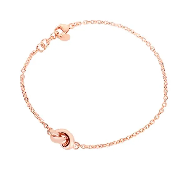 14k Gold Polished Puffed Love Knot Bracelet Prc5586 07 Moseley Diamond Showcase Inc Columbia Sc