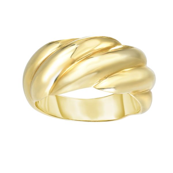 14K Gold Sculpted Dome Ring Lewis Jewelers, Inc. Ansonia, CT