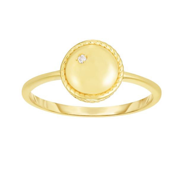 14K Gold Diamond Round Piccolini Ring Chandlee Jewelers Athens, GA