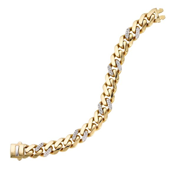 Royal Chain 14K Gold Enamel Unicorn Bracelet RC9771-0550