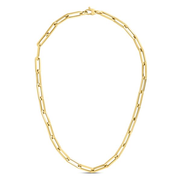 14K Gold 6.1mm Paperclip Chain Midtown Jewelers Herndon, VA