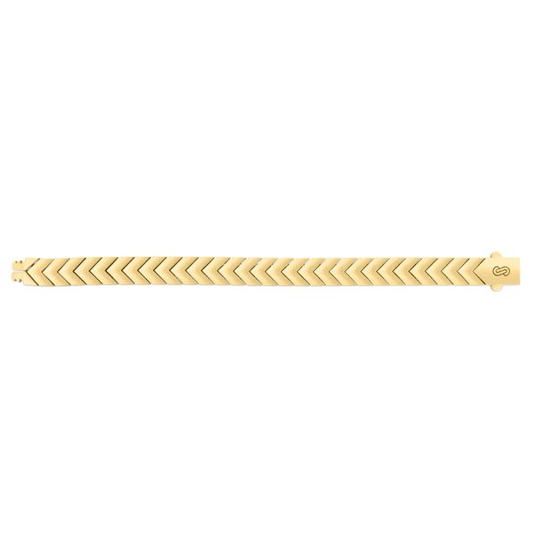 14K Gold Chevron Men's Bracelet Comstock Jewelers Edmonds, WA