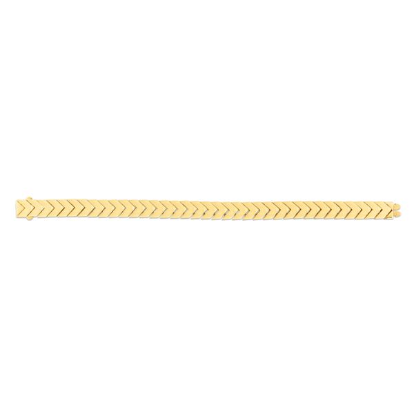 14K Gold Chevron Bracelet Lewis Jewelers, Inc. Ansonia, CT