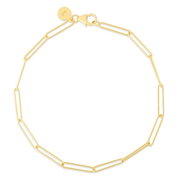 14K Lungo Paperclip Chain Necklace Carroll / Ochs Jewelers Monroe, MI