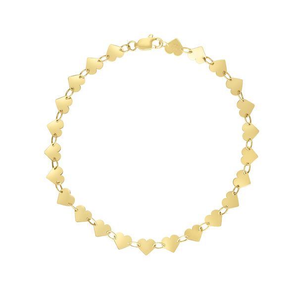 14K Heart Mirrored Chain Necklace Avitabile Fine Jewelers Hanover, MA