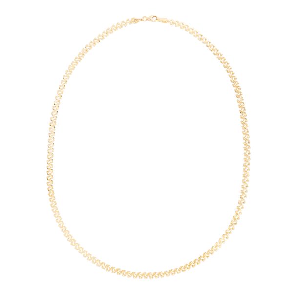 14K Gold Textured Fancy Chain Alan Miller Jewelers Oregon, OH