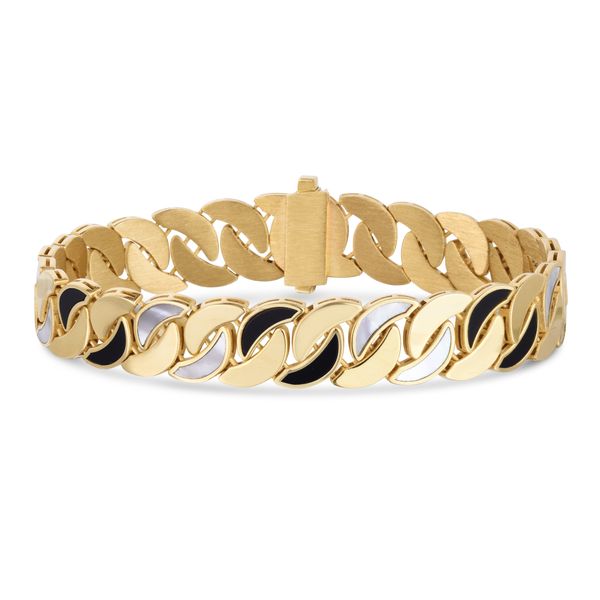 14K Gold Cuban Gemstone Bracelet James Douglas Jewelers LLC Monroeville, PA