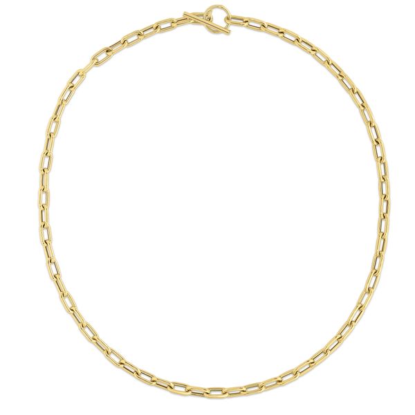 14K Gold Paperclip Toggle Link Bracelet John Herold Jewelers Randolph, NJ