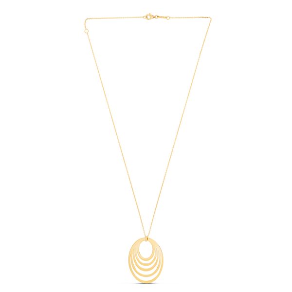 14K Gold Multi Oval Necklace Carroll / Ochs Jewelers Monroe, MI