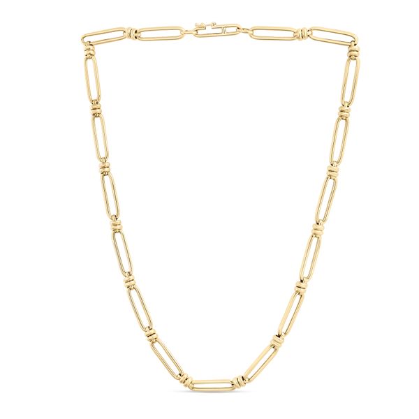 14K Paperclip Double Bar Link Bracelet Morin Jewelers Southbridge, MA