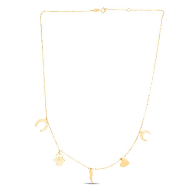 14K Gold Trend Charm Dangle Bracelet Graham Jewelers Wayzata, MN
