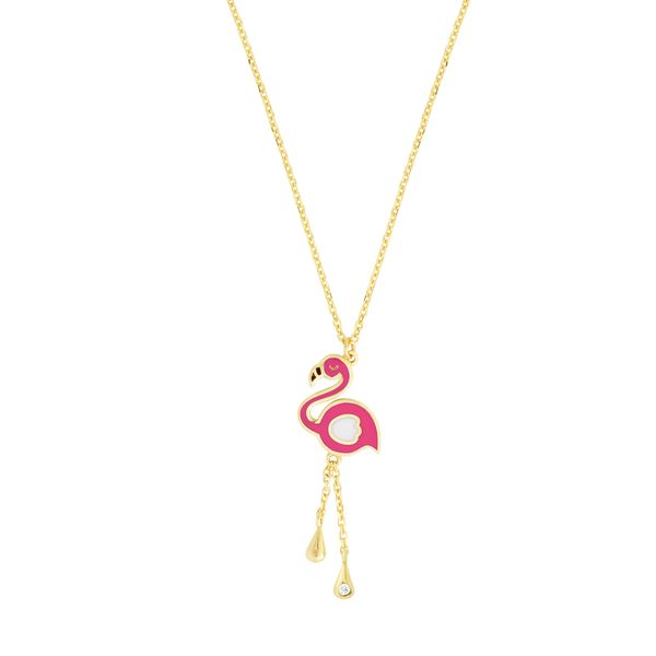 Flamingo necklace - Brilldor