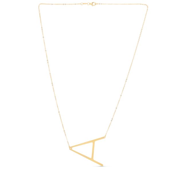 14K Gold Large Initial A Necklace Karen's Jewelers Oak Ridge, TN