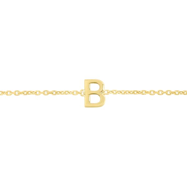 14K Mini Initial B Necklace Comstock Jewelers Edmonds, WA