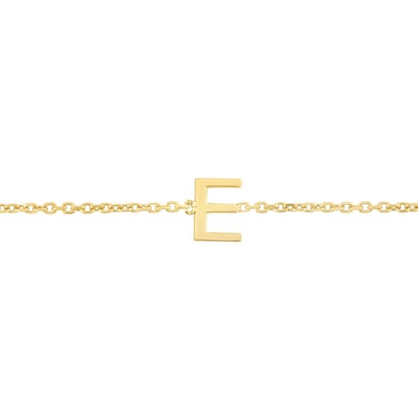 14K Mini Initial E Necklace Karen's Jewelers Oak Ridge, TN