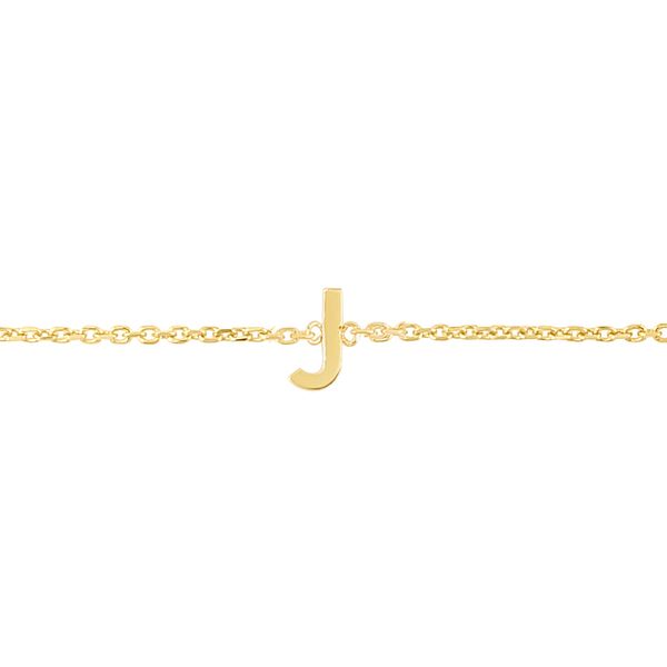14K Mini Initial J Necklace Karen's Jewelers Oak Ridge, TN