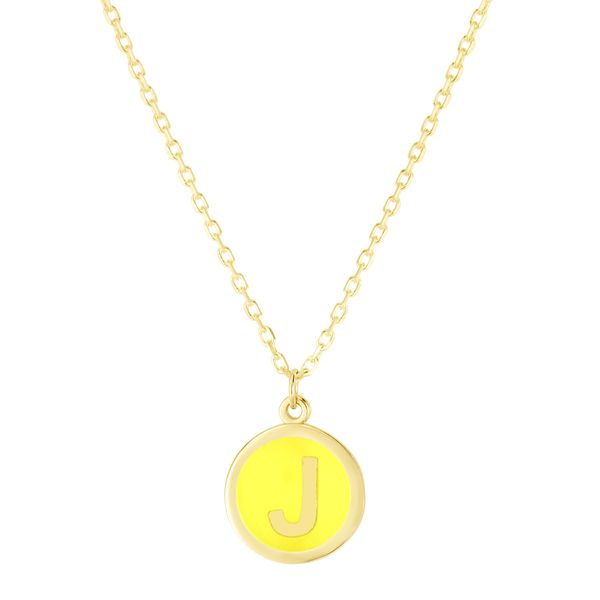 14K Yellow Enamel J Initial Bracelet James Douglas Jewelers LLC Monroeville, PA